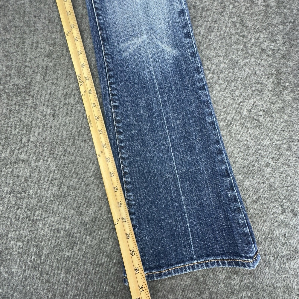 7 For All Mankind Bootcut Jeans 27 Blue Stretch Denim Made in USA Women's - Picture 4 of 8